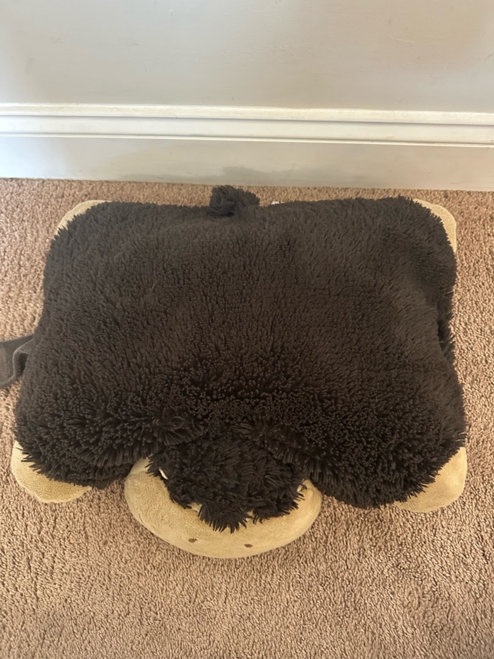 Pillow Pets Original 2010 Brown Monkey Ape Gorilla Brown Large Soft